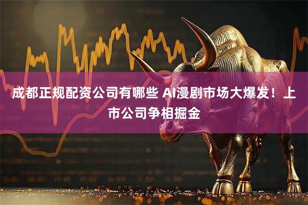 成都正规配资公司有哪些 AI漫剧市场大爆发！上市公司争相掘金